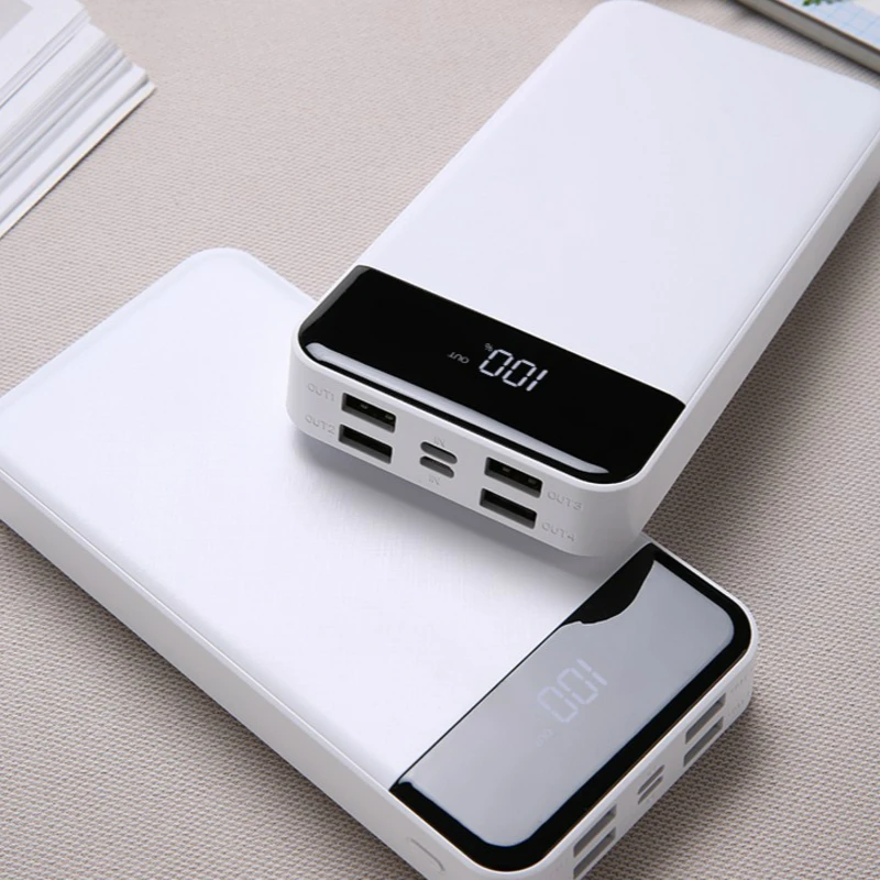 power bank 30000 mAh 4 USB mobile power LCD digital